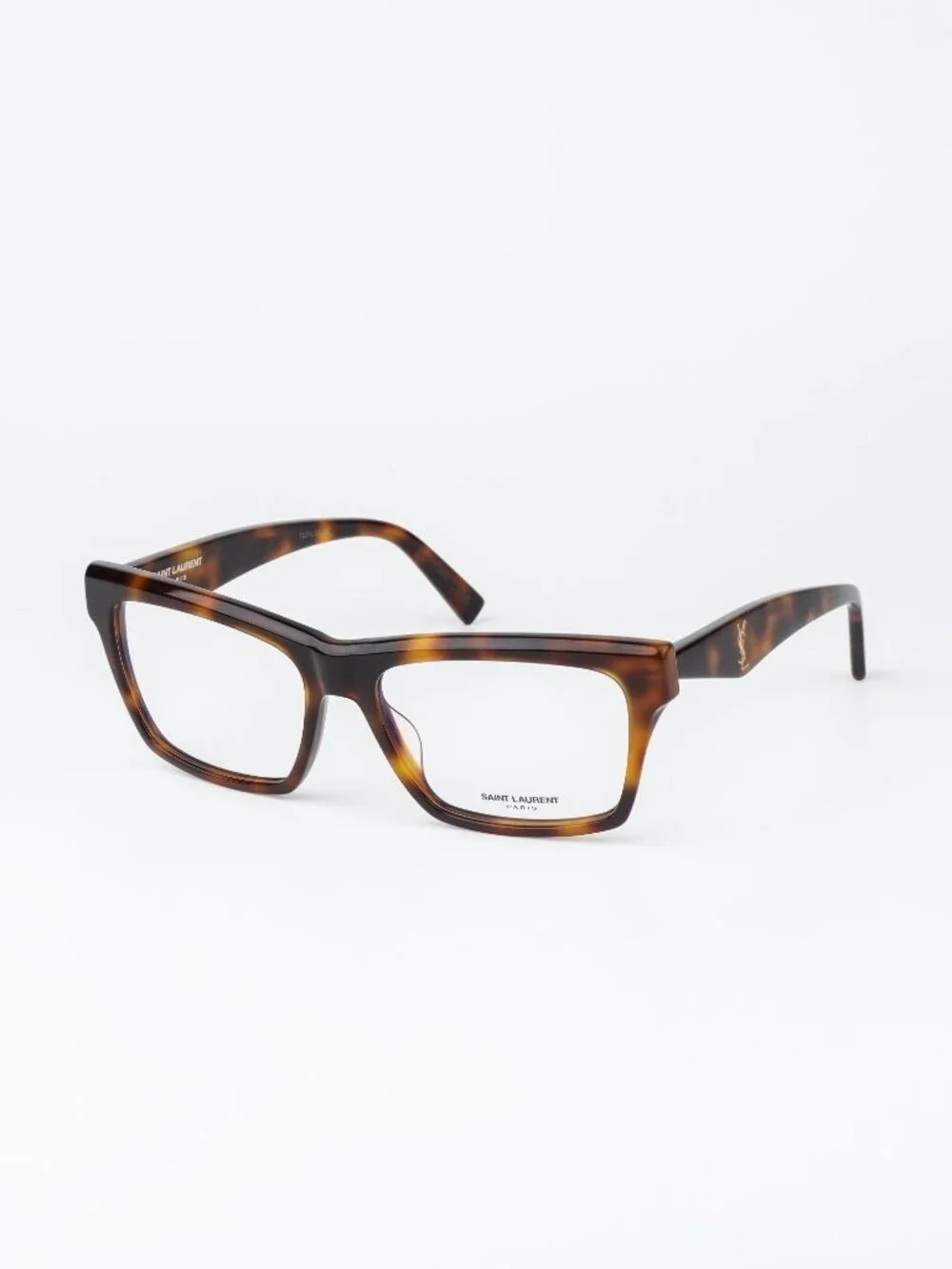 Saint Laurent Women Eyeglasses Havana Rectangular SLM104OPT 003 NEW AUTHENTIC